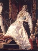 The New Espana personified before the imperial majesty of Carlos V the isabel of Portugal unknow artist